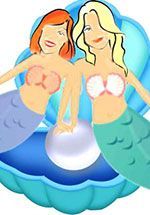 Carol & Whitney mermaids
