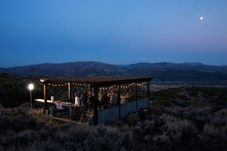 The Lodge at Blue Sky - cocktails under the stars