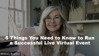 Successfully Run a Live Virtual Event - video