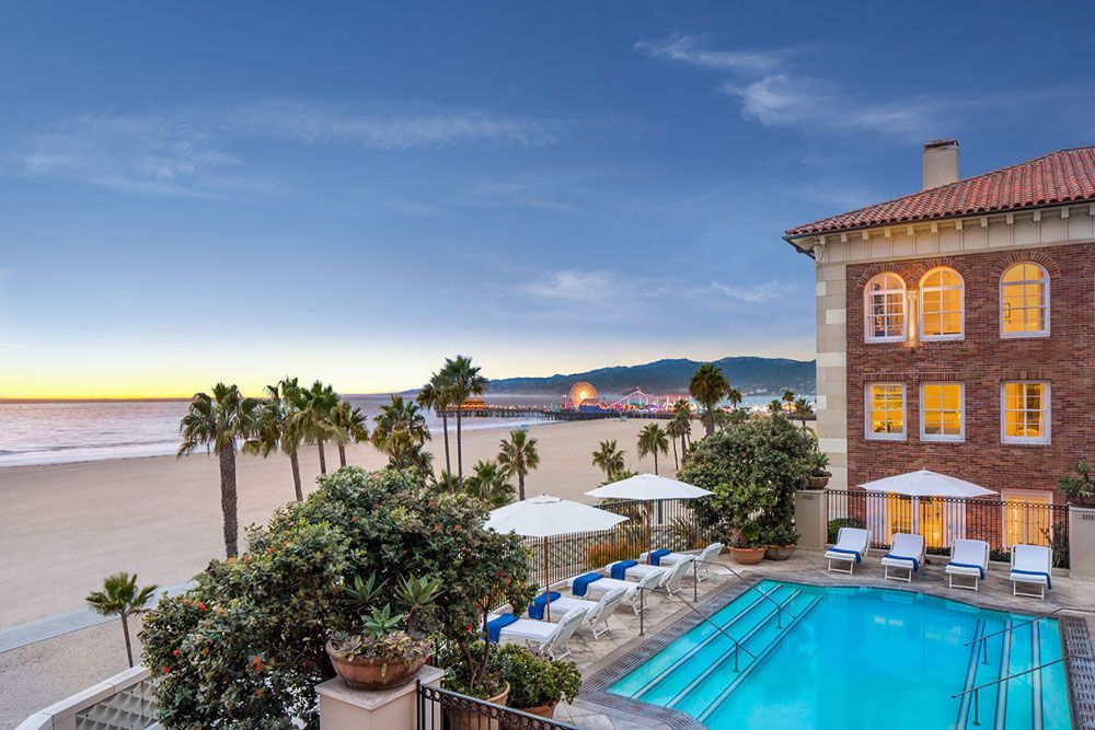 Hotel Casa del Mar view of pool and beach