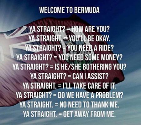 Welcome to Bermuda - Ya Straight!