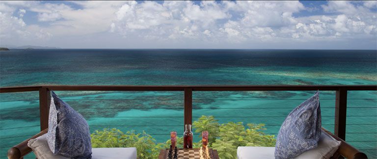 Necker Island deck view