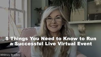 5 Things You Need To Know To Successfully Run a Live Virtual Event - video