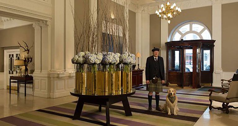 The Balmoral Hotel lobby